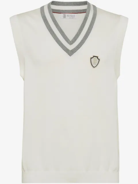 Brunello Cucinelli camiseta con cuello redondo
