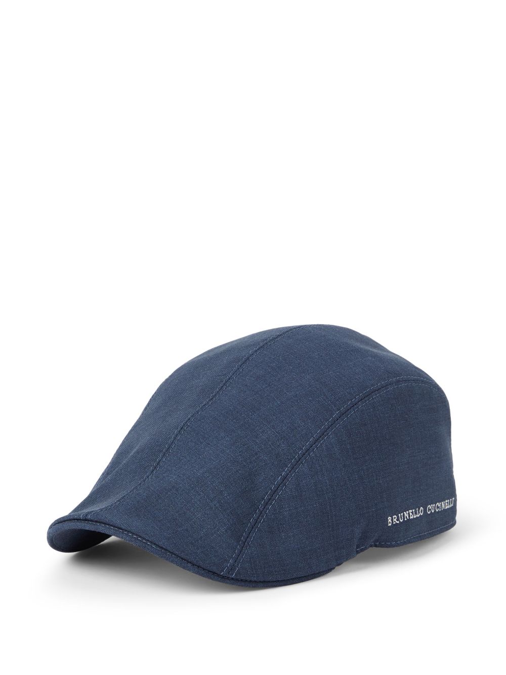 Brunello Cucinelli virgin wool flat cap - Blue