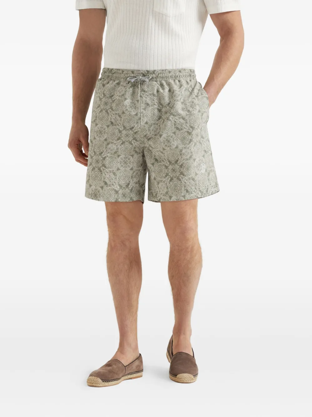 Brunello Cucinelli shorts de playa con estampado de cachemira | Trajes de baño | Image 2