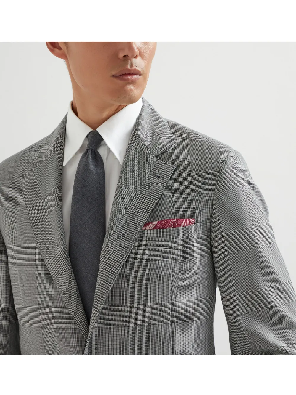 Brunello Cucinelli Tweezijdige pochet Rood
