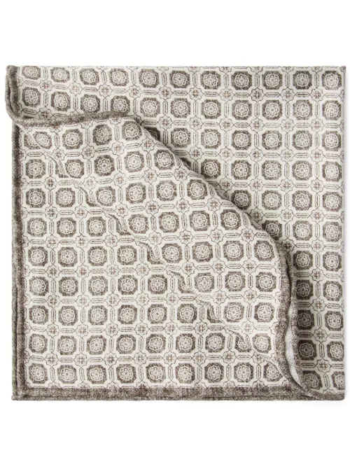 Carré de poche à imprimé graphique - Brunello Cucinelli - Modalova