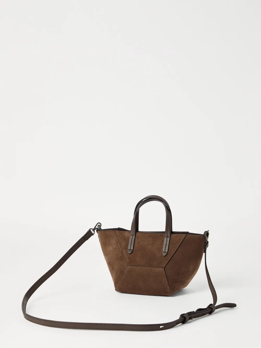 BRUNELLO CUCINELLI MINI BC DUO LEATHER CROSS BODY BAG