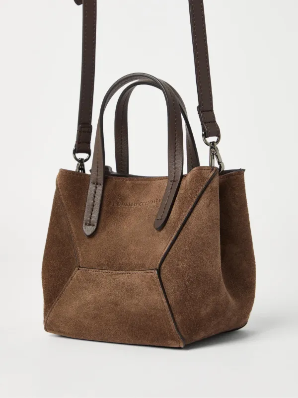 Brunello Cucinelli Borsa a Tracolla BC Duo Mini In Pelle
