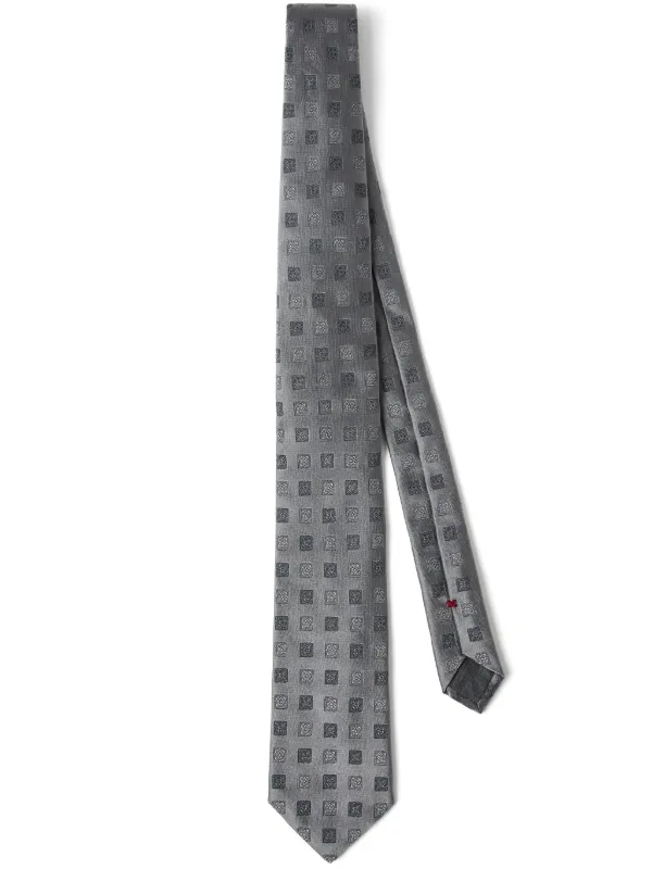 Brunello Cucinelli シルク ネクタイ | シルバートーン | FARFETCH JP
