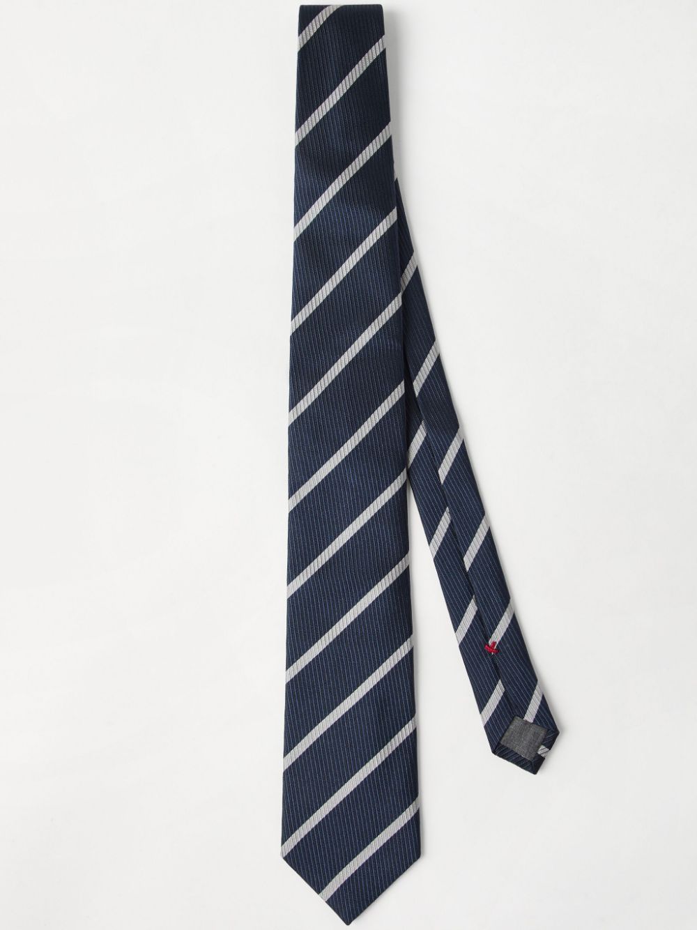 Brunello Cucinelli striped silk tie - Blue