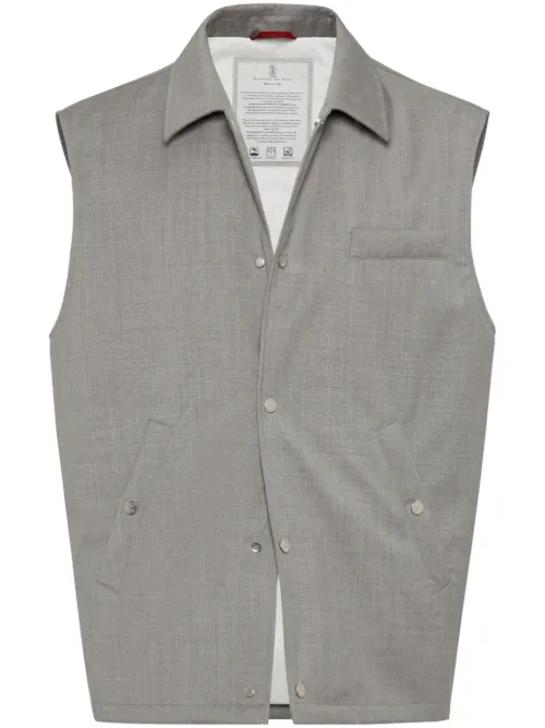 Gilet à design matelassé - Brunello Cucinelli - Modalova
