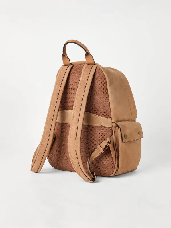 BRUNELLO CUCINELLI / モニルチェーン付 スエードバックパック Brunello Cucinelli スエード バックパック | ブラウン