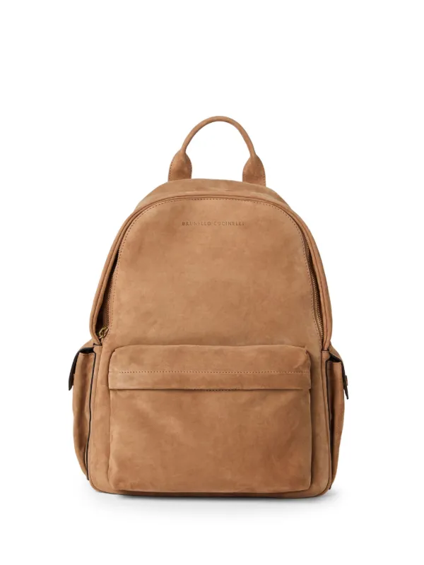 BRUNELLO CUCINELLI / モニルチェーン付 スエードバックパック Brunello Cucinelli スエード バックパック | ブラウン