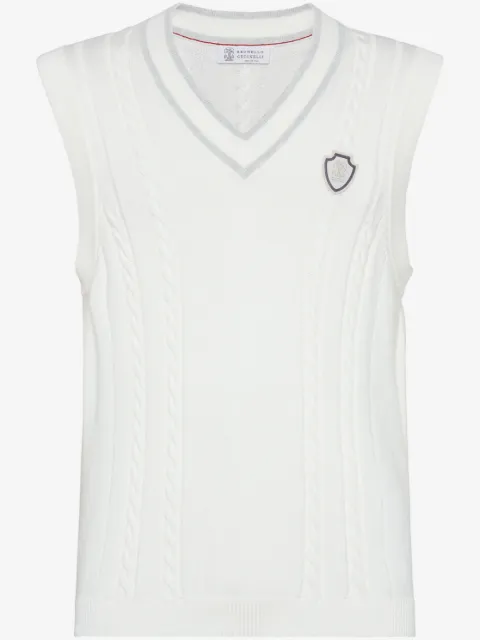 Brunello Cucinelli cable knit vest