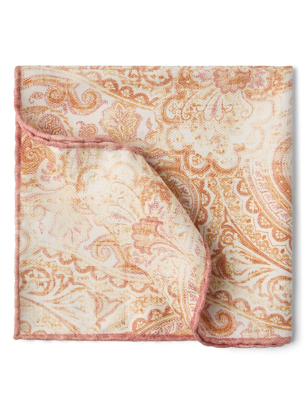 Brunello Cucinelli double-face silk pocket square - Neutrals