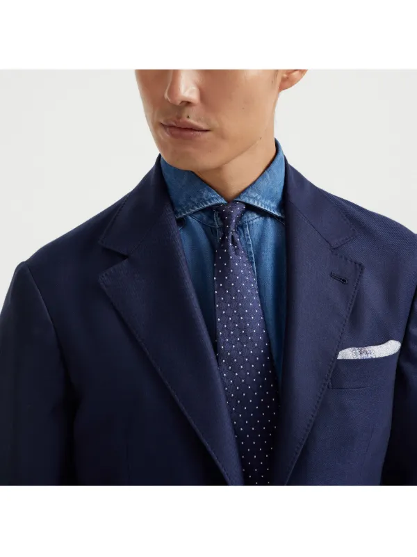 Brunello Cucinelli ドット ネクタイ | ブルー | FARFETCH JP