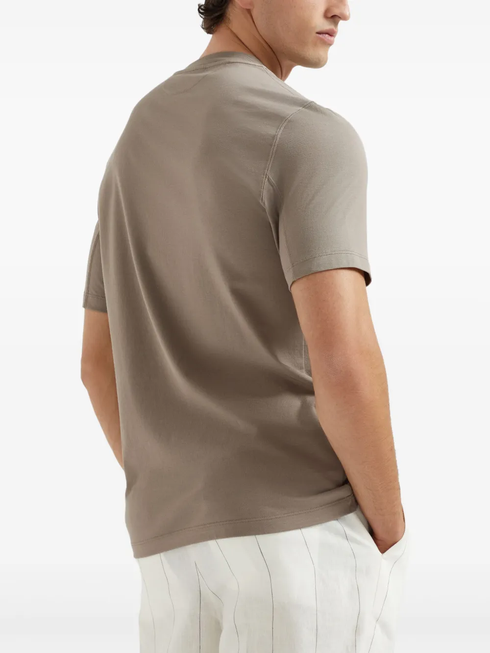 Brunello Cucinelli London T-shirt Bruin