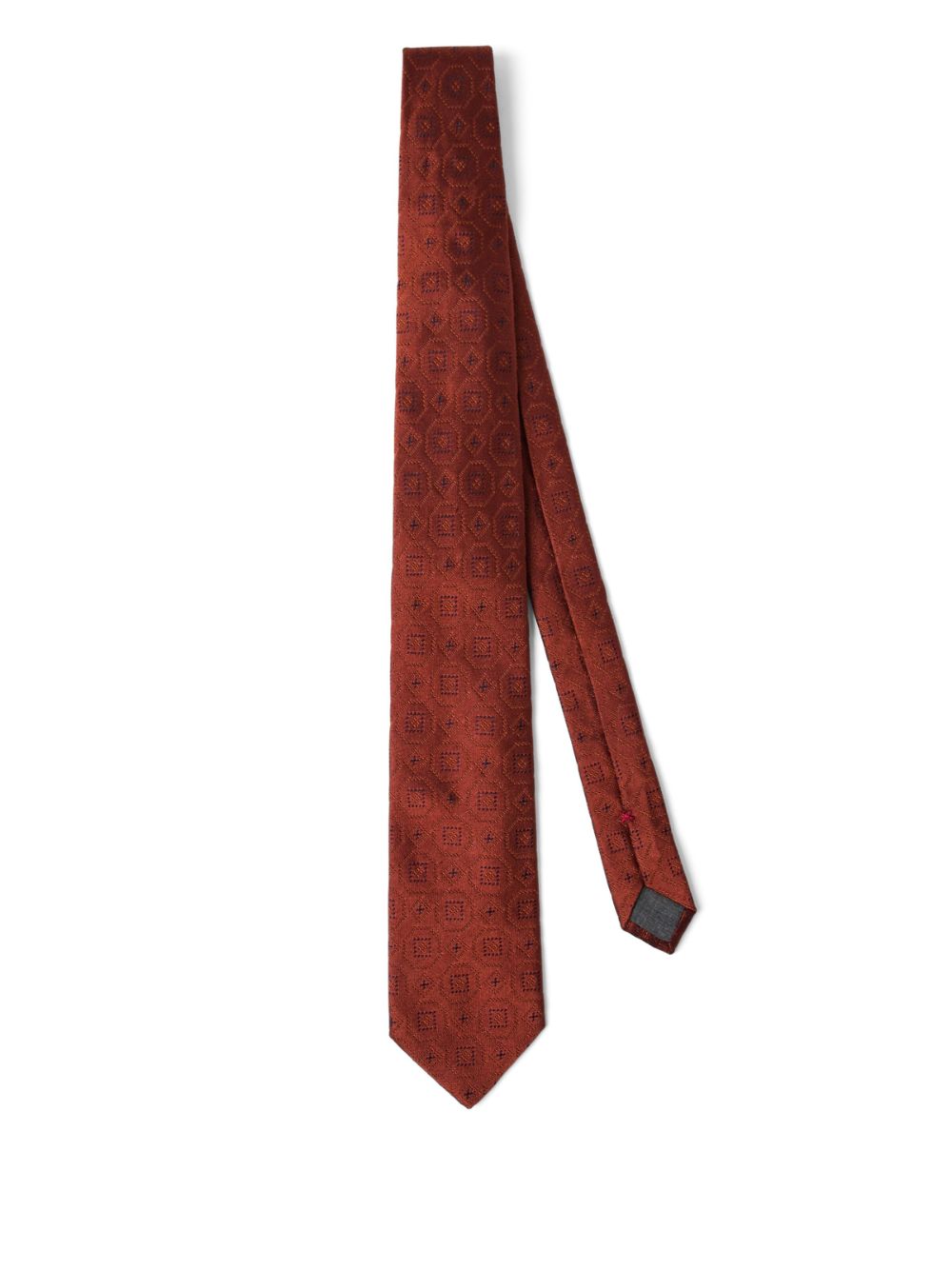 Brunello Cucinelli silk tie - Orange