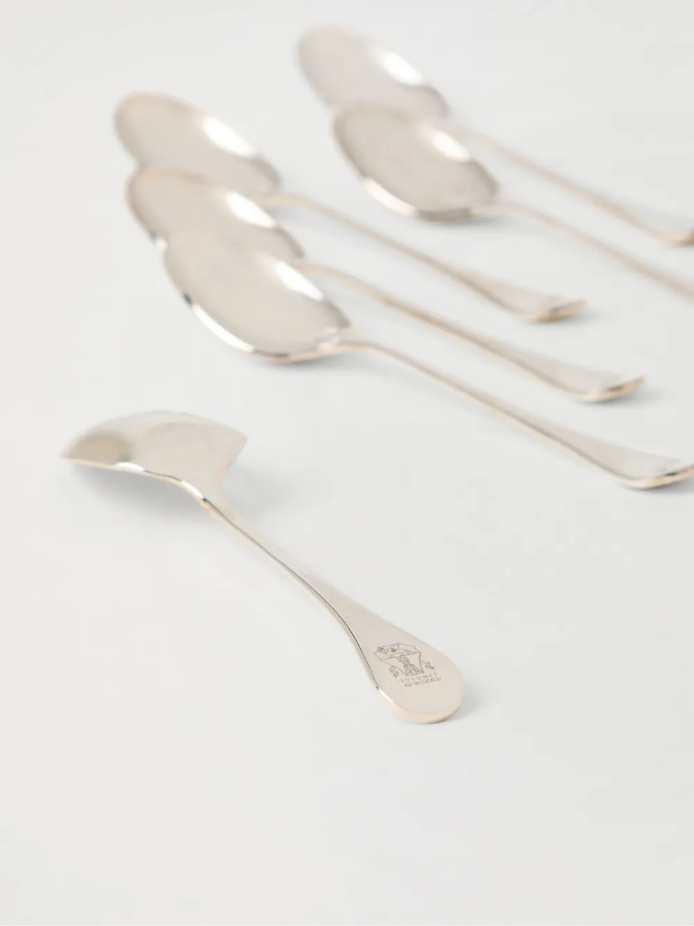 Brunello Cucinelli Steel Teaspoons (set Of Six) In Silver