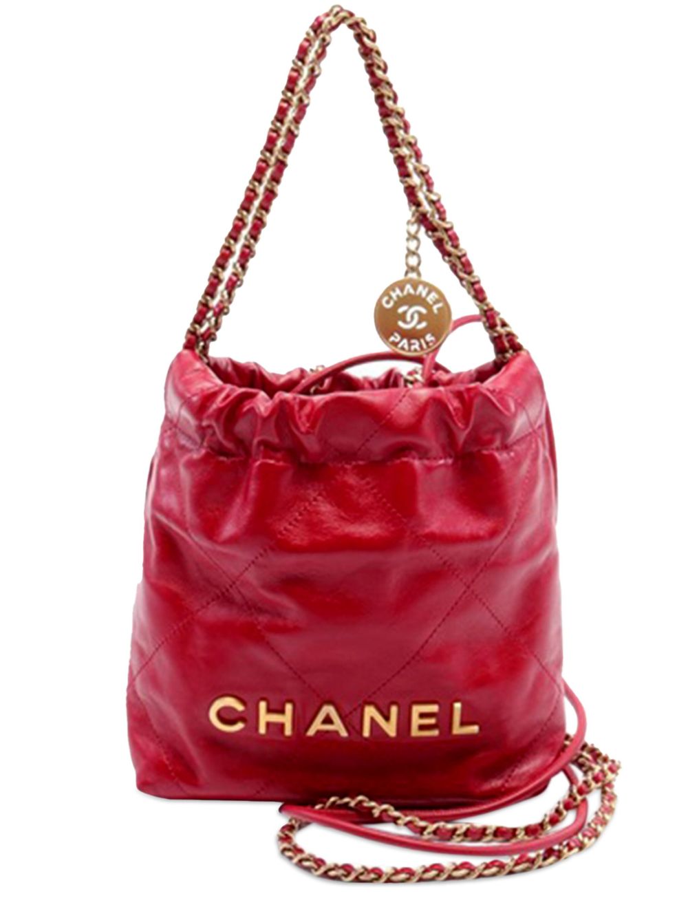 CHANEL 2021-2024 Mini Calfskin 22 satchel Women