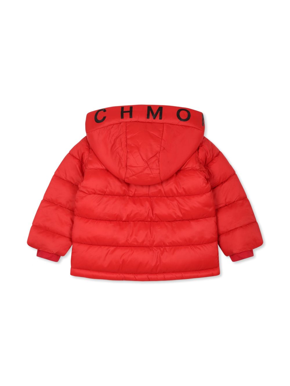 John Richmond Junior logo-print puffer jacket - Rood