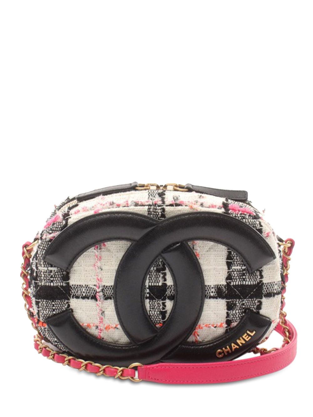 CHANEL 2020 Tweed Coco Midnight Camera Case crossbody bag Women