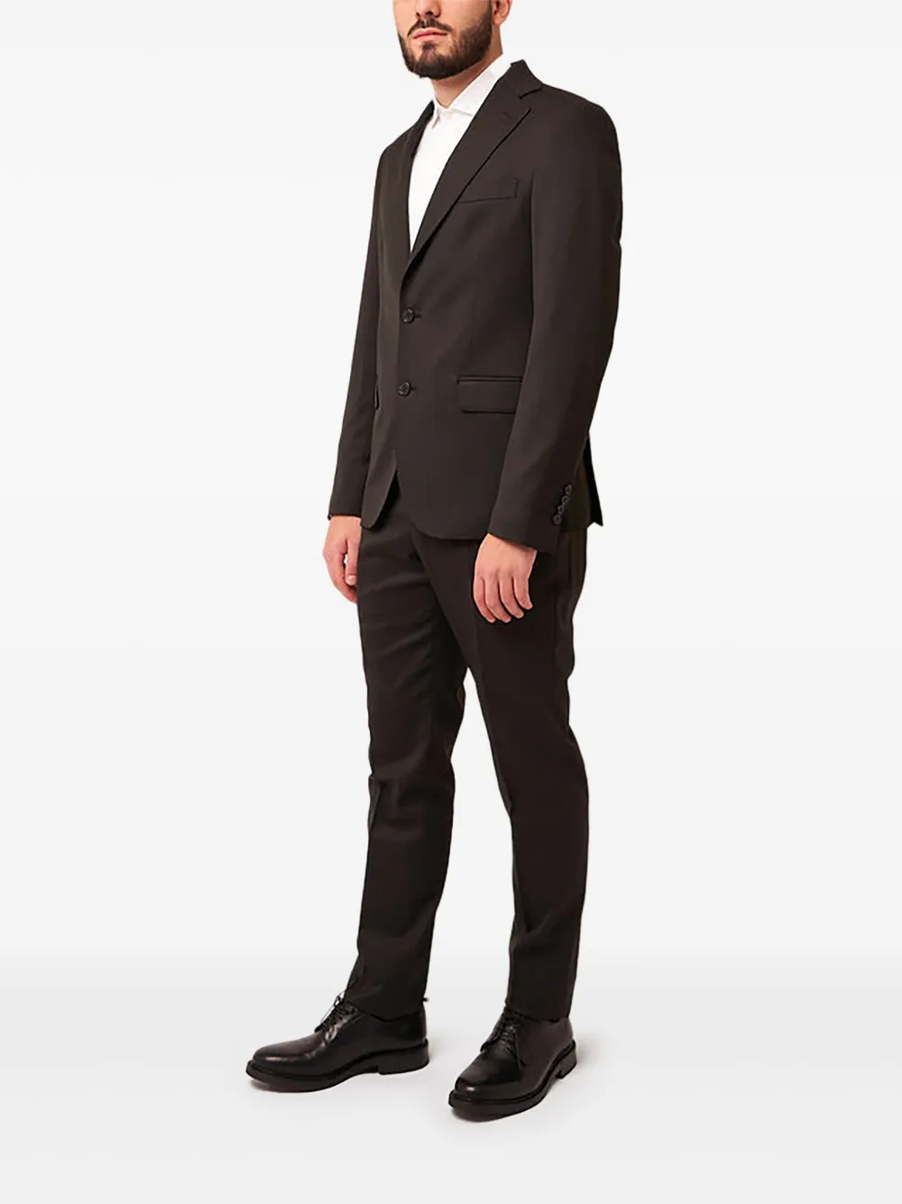 Brian Dales single-breasted suit - Bruin