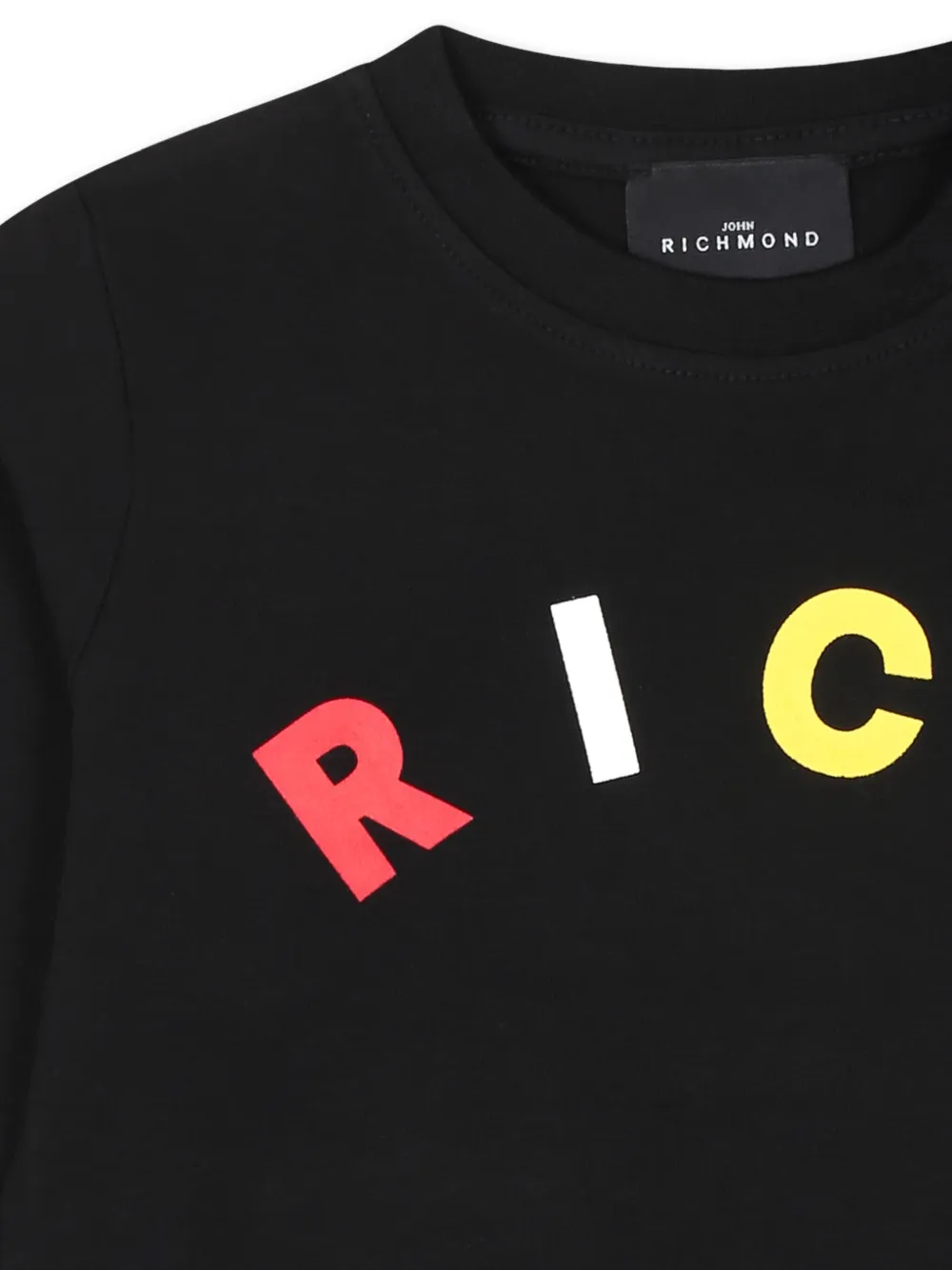 John Richmond Junior Sweater met logoprint Zwart