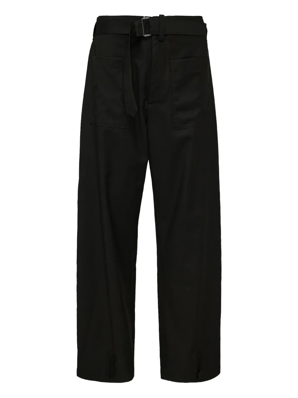 Nº21 Pantaloni dritti con cintura - Nero