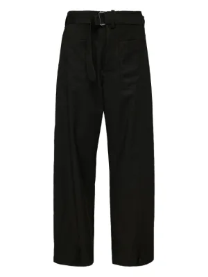 GANNI ワイドパンツ | ブラック | FARFETCH JP