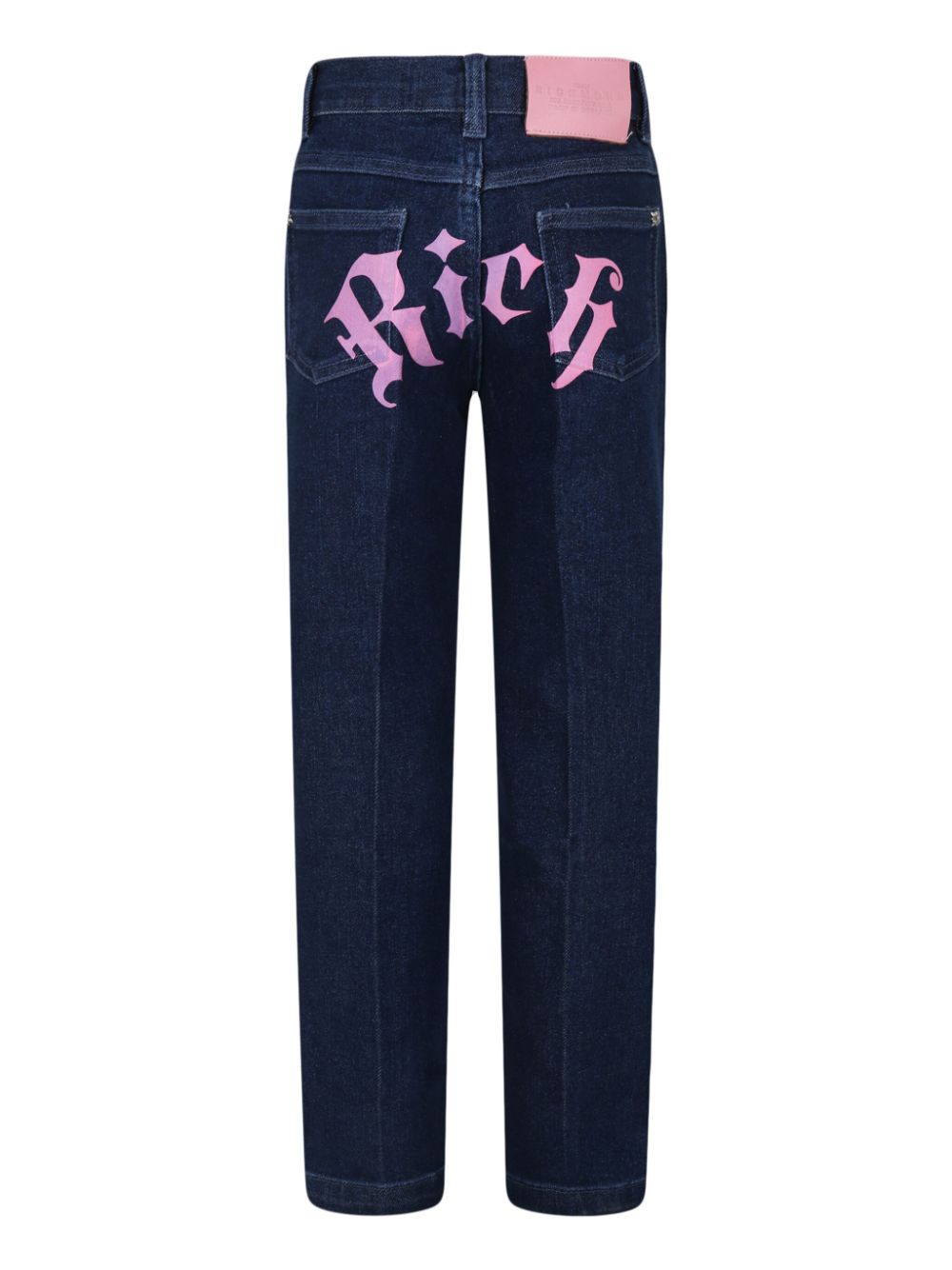 John Richmond Junior logo-print jeans - Blauw