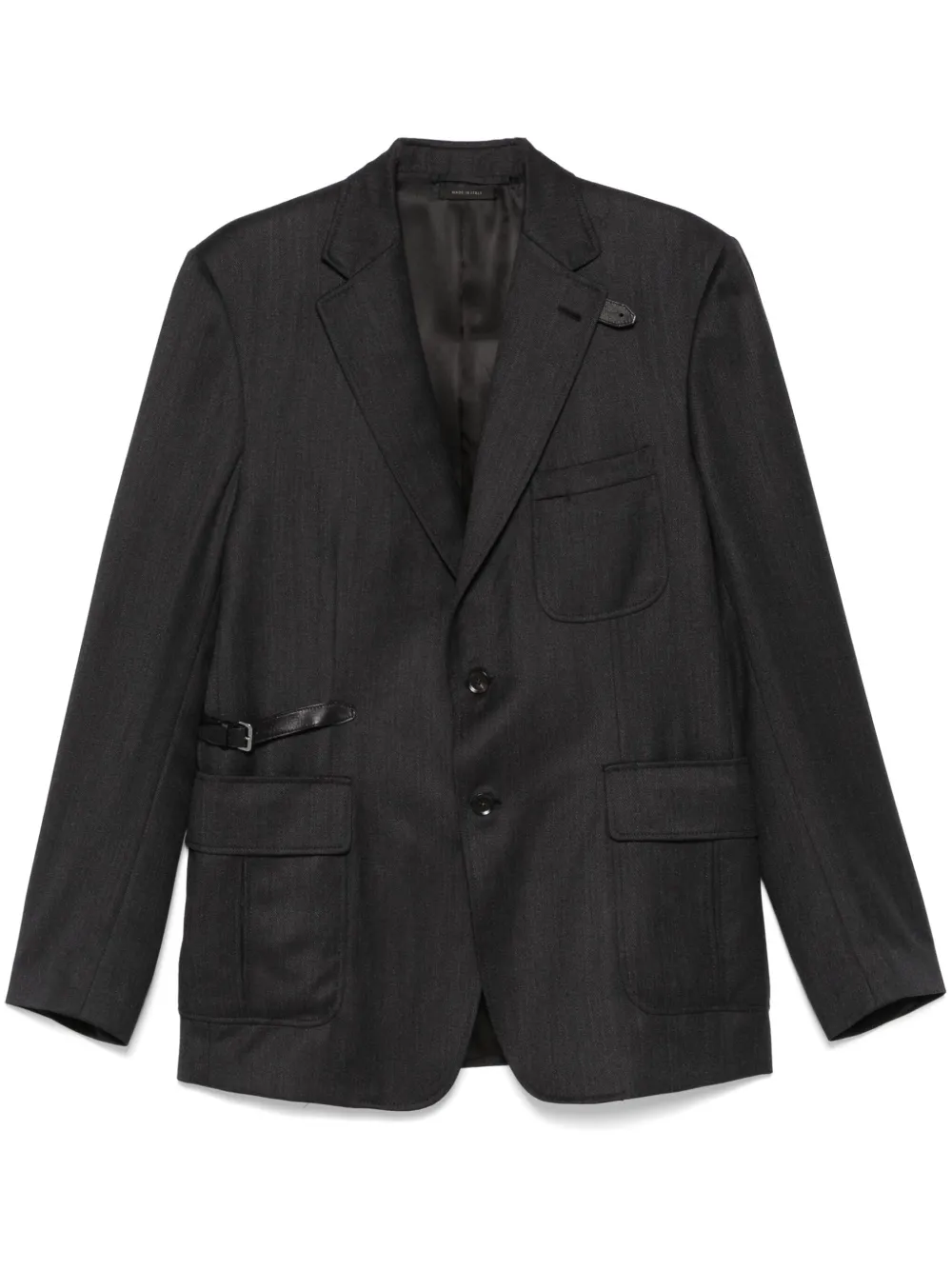 Brioni Blazer met enkele rij knopen Grijs