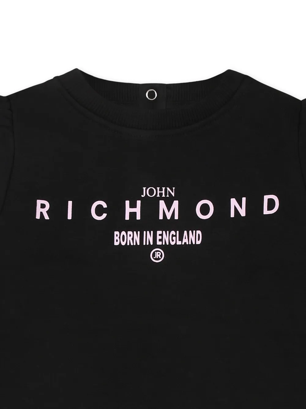 John Richmond Junior Jurk met logoprint Zwart