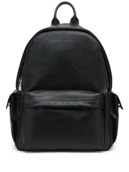 Sac à dos en cuir - Brunello Cucinelli - Modalova