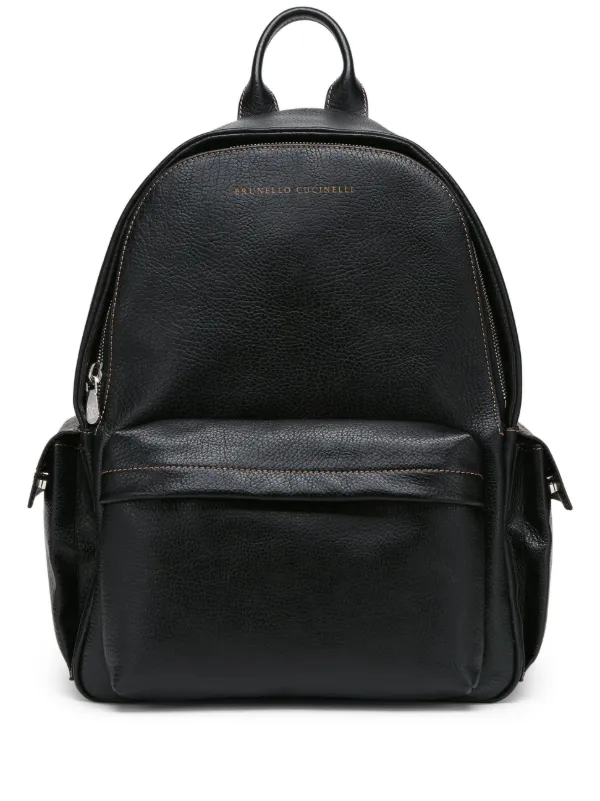 Brunello Cucinelli レザー バックパック | ブラック | FARFETCH JP