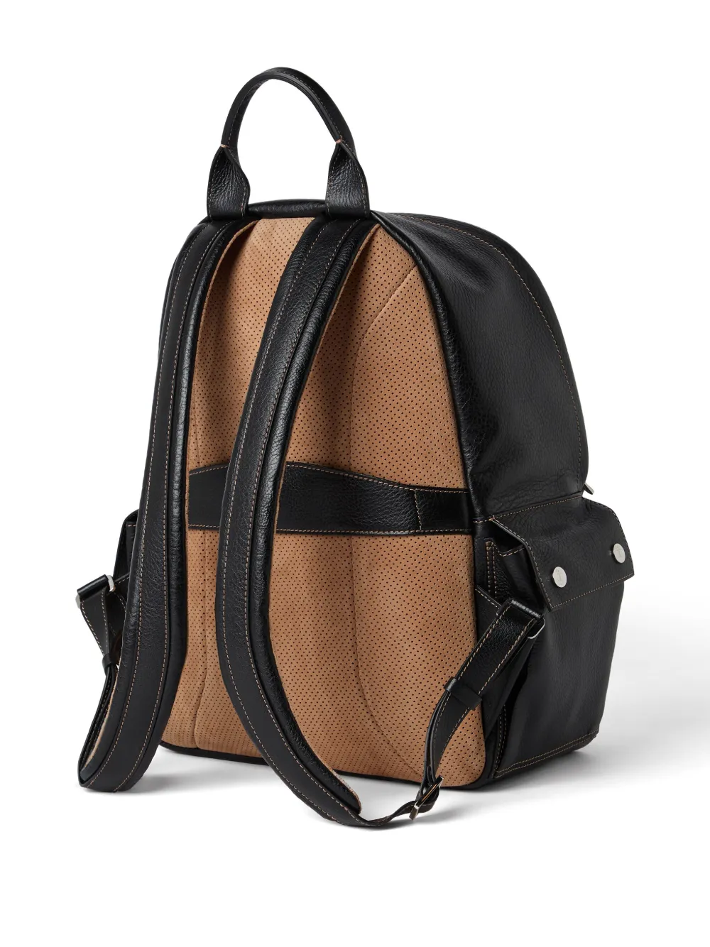 Brunello Cucinelli Leren rugzak Zwart