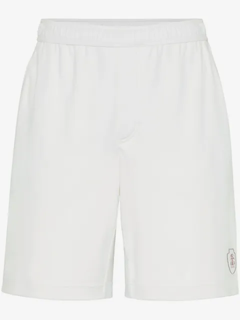 Brunello Cucinelli logo-embroidered shorts