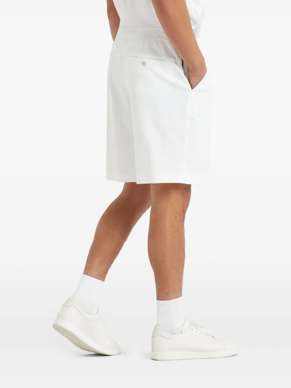 BRUNELLO CUCINELLI LOGO-EMBROIDERED SHORTS