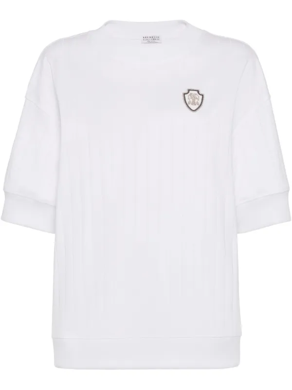 【Brunello Cucinelli】コットンTシャツ Brunello Cucinelli コットン Tシャツ | ホワイト | FARFETCH JP