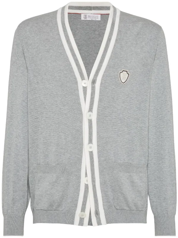 Brunello Cucinelli コットン カーディガン | グレー | FARFETCH JP