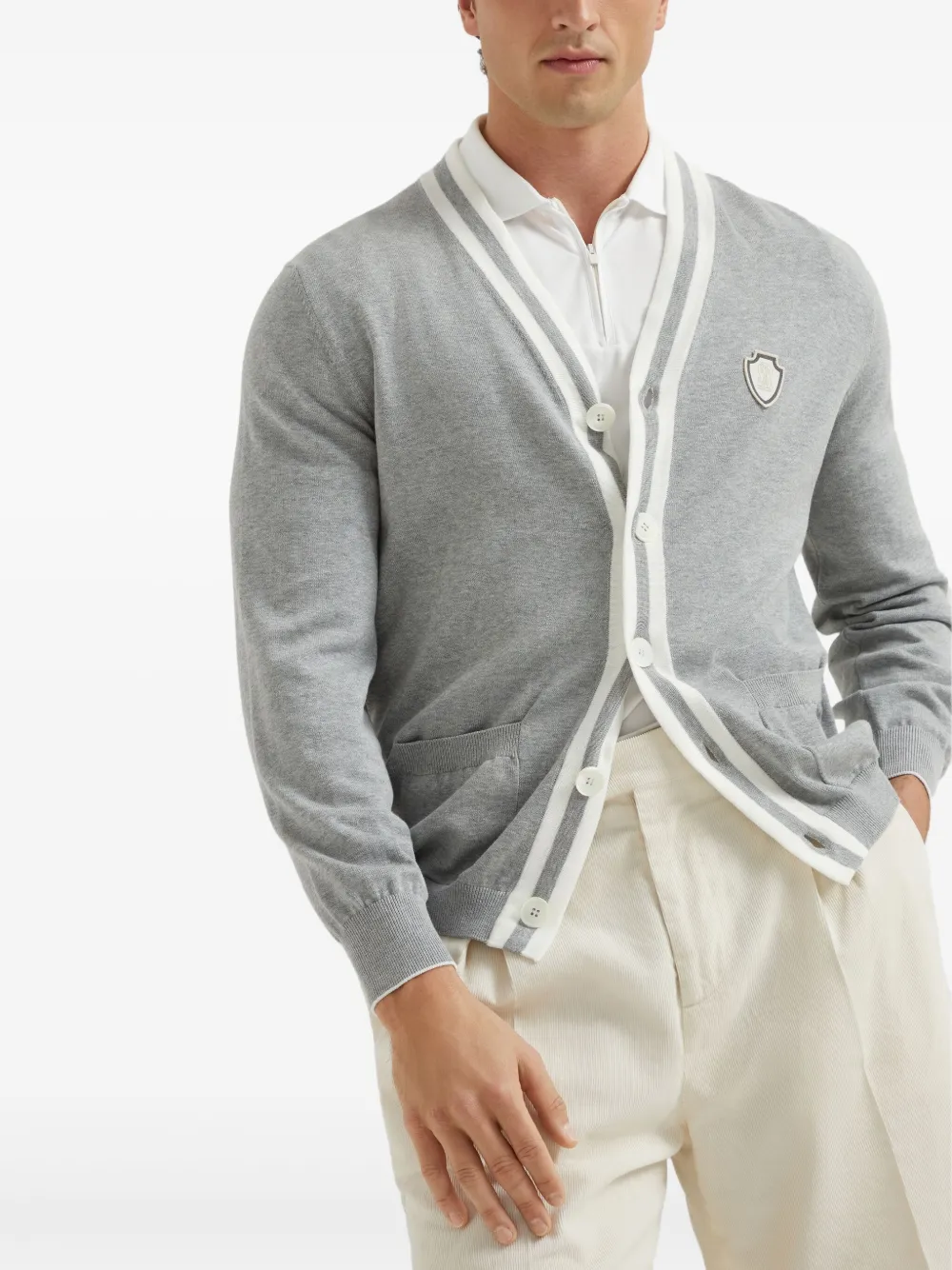 Brunello Cucinelli Katoenen vest Grijs