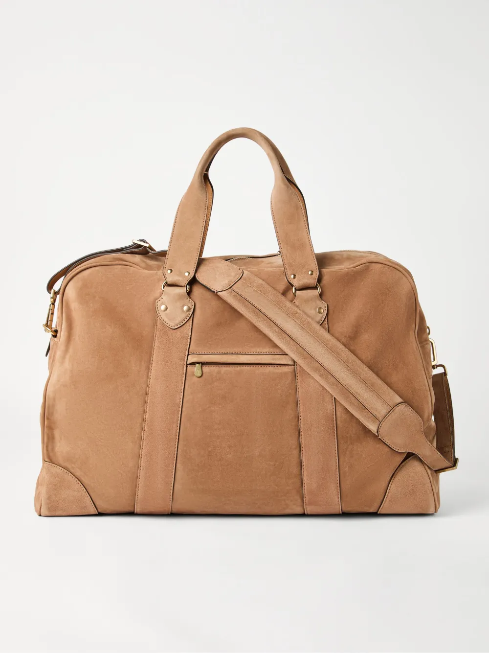 Brunello Cucinelli Leren weekendtas Bruin