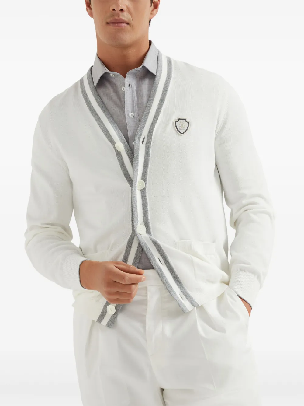Brunello Cucinelli Katoenen vest Wit