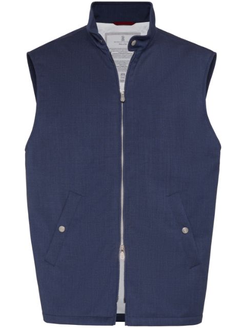 Brunello Cucinelli flannel gilet Men