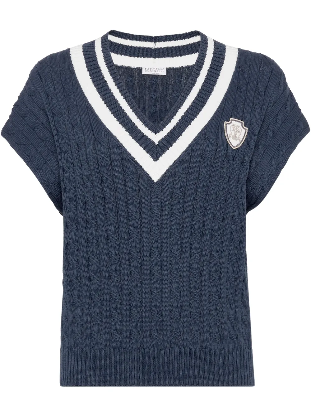 Brunello Cucinelli camiseta con cuello redondo | azul | Image 1