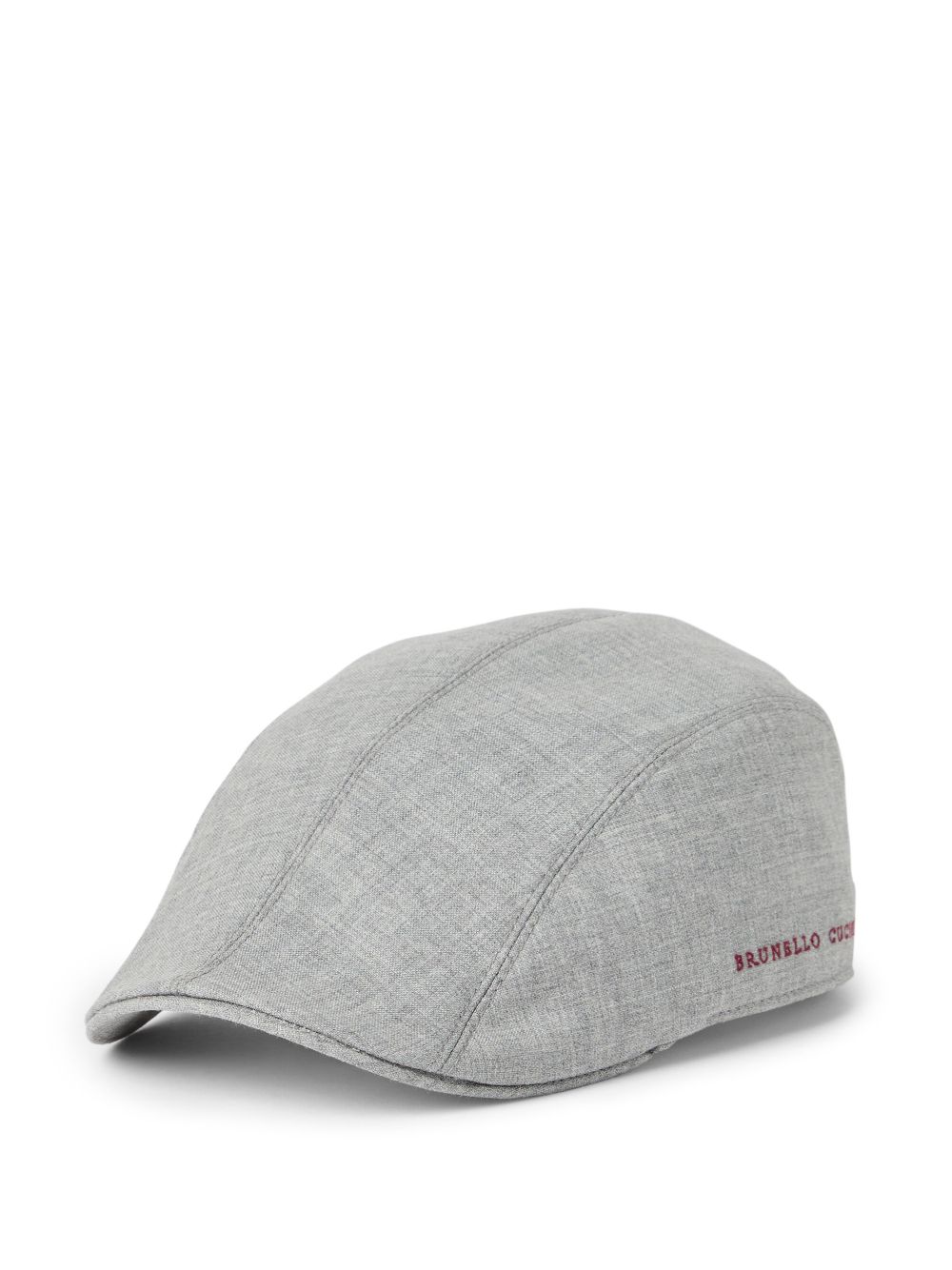 Brunello Cucinelli virgin wool flat cap - Grey