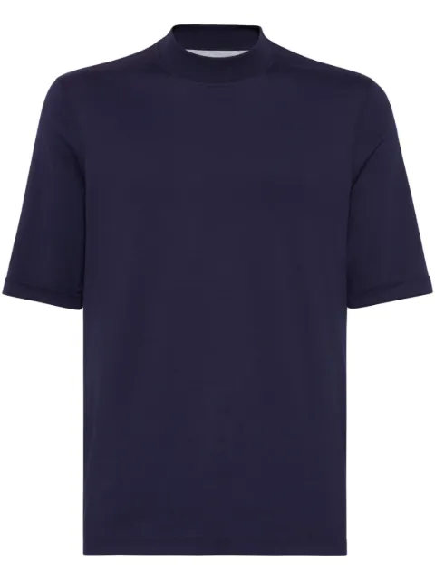 Brunello Cucinelli cotton mock-neck t-shirt 