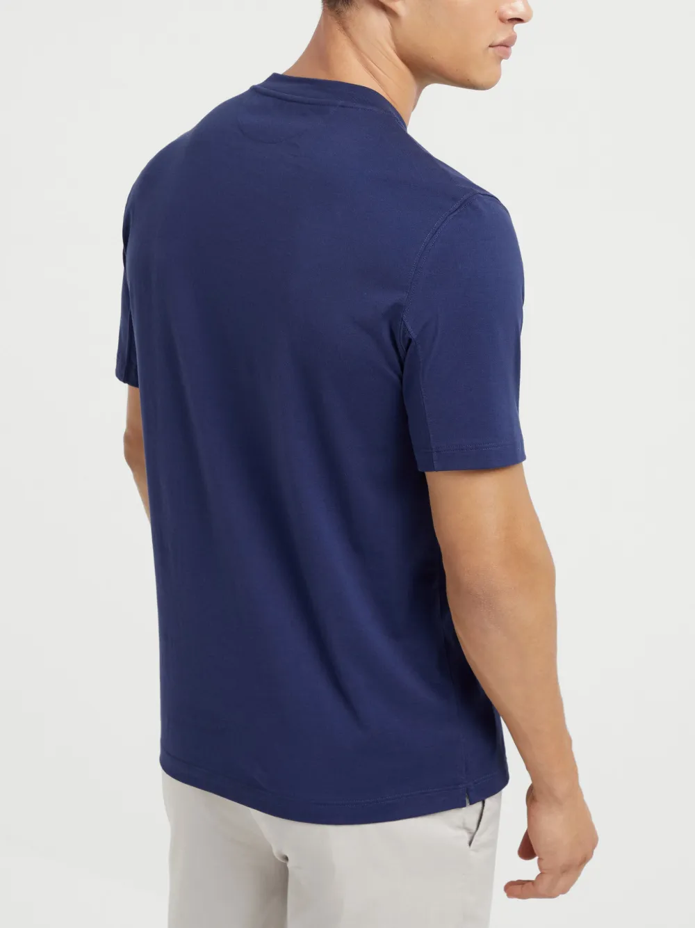 Brunello Cucinelli Katoenen T-shirt met grafische Hong Kong print Blauw