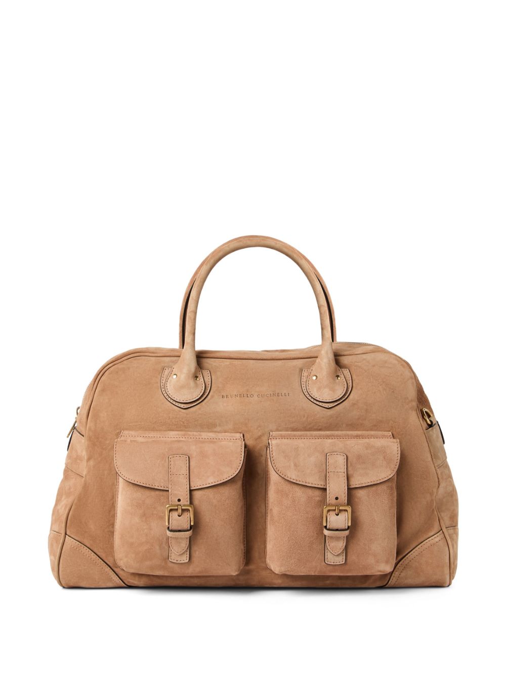 Brunello Cucinelli suede holdall bag - Brown