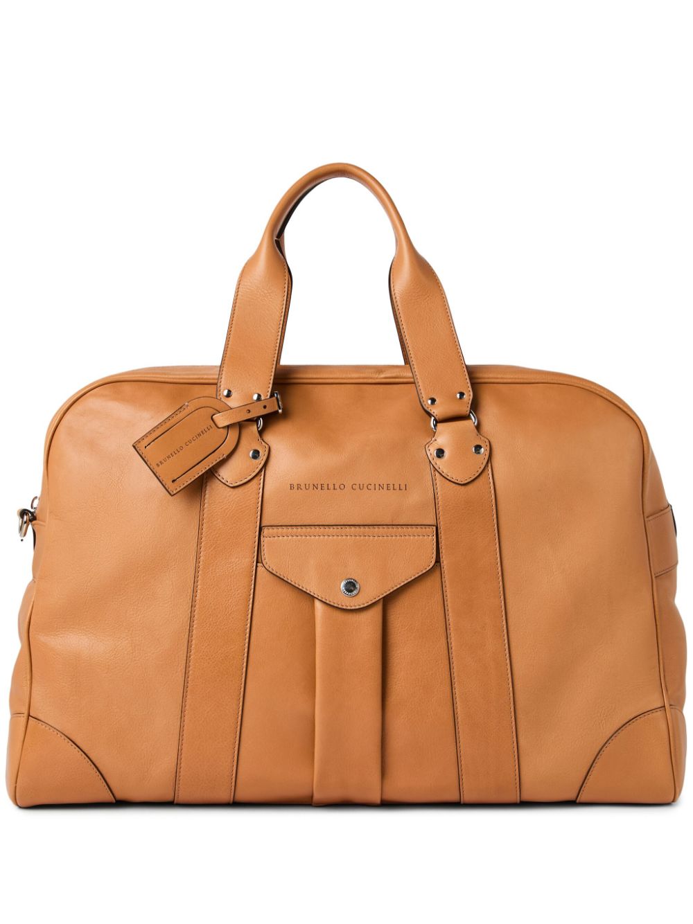 Shop Brunello Cucinelli Vachetta Bag In Brown