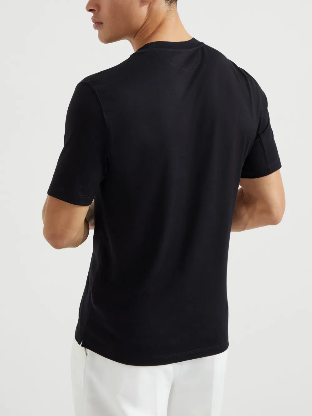 Brunello Cucinelli Katoenen T-shirt met grafische New York print Zwart