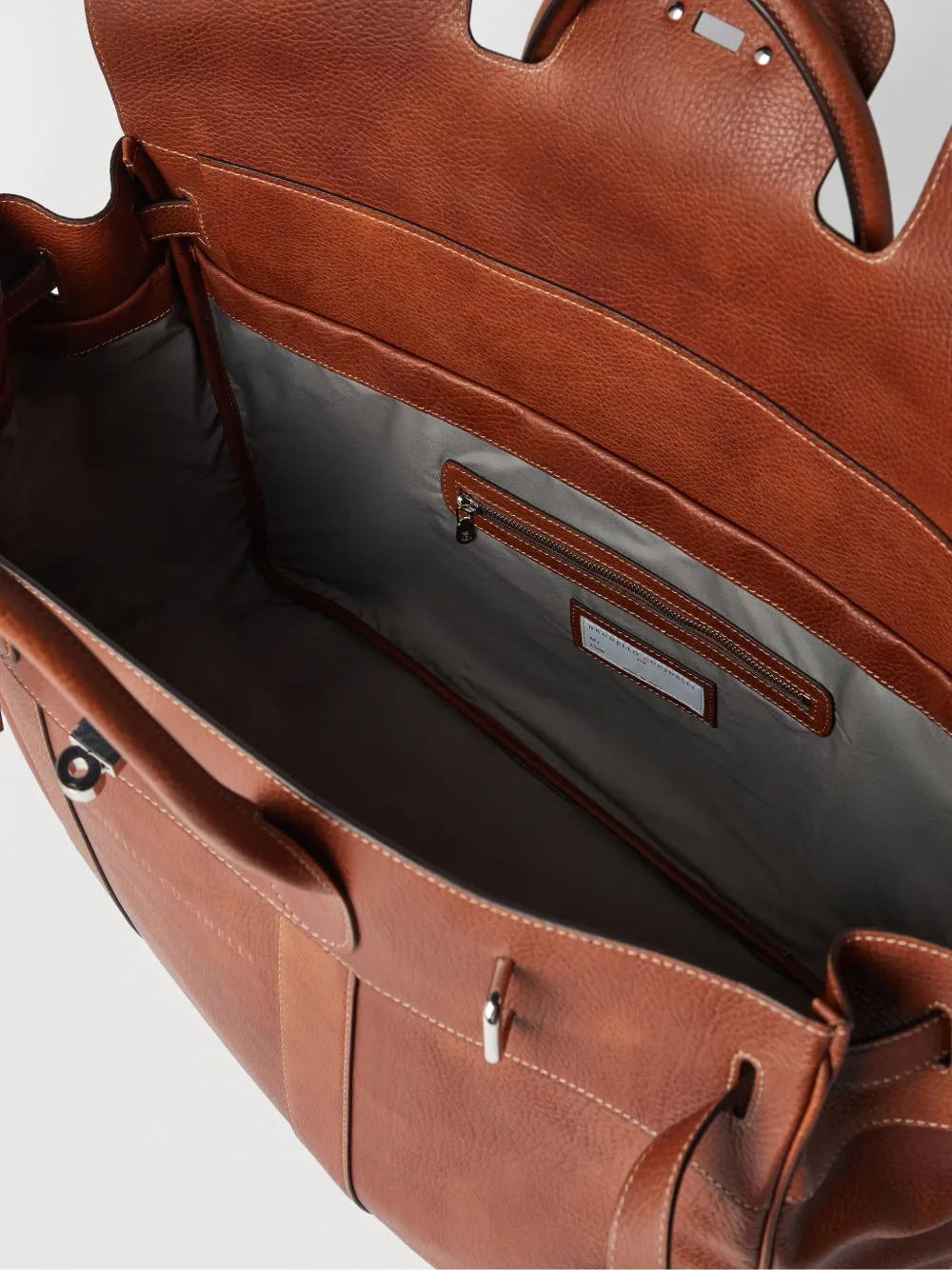 Brunello Cucinelli Weekender Country reistas Bruin