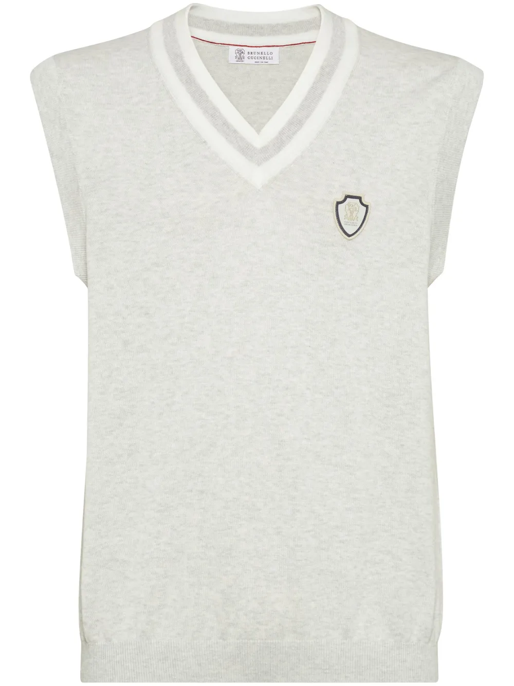 Brunello Cucinelli camiseta con cuello redondo | gris | Image 1