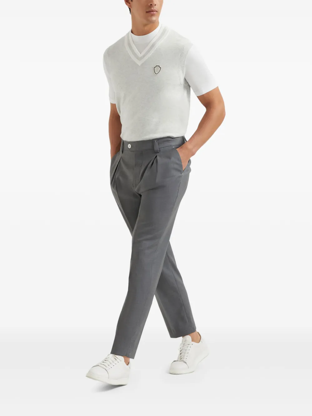 Brunello Cucinelli Katoenen gilet Grijs