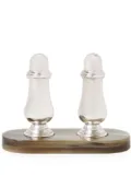 Brunello Cucinelli ribbed-detail salt and pepper mill set - Brown